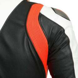 Cuir combinaisons perf. 1pce LAGUNA SECA 5 noir-blanc-rouge