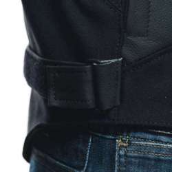 Veste en cuir Sportiva noir mat-noir