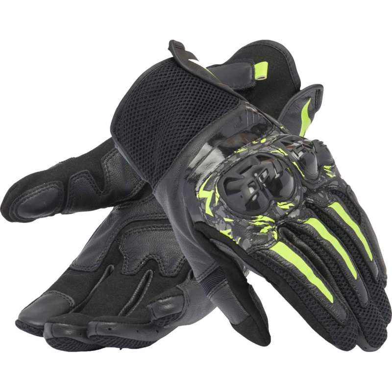 Gants Cuir Mig 3 Unisex noir-anthracite-fluo jaune