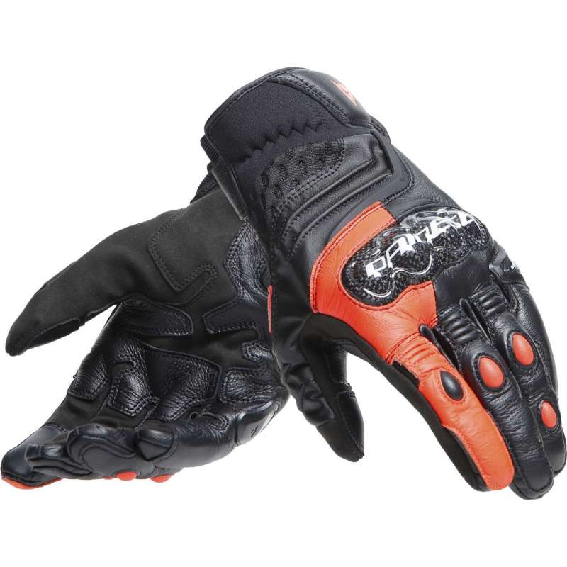 Gants Cuir Carbon 4 Kurz noir-fluo rouge