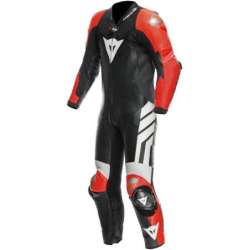 Combinaison cuir D-Air perf. 1-tlg Mugello 3 noir-fluo rouge