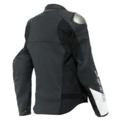 Veste Cuir Rapida Femmes noir mat-blanc
