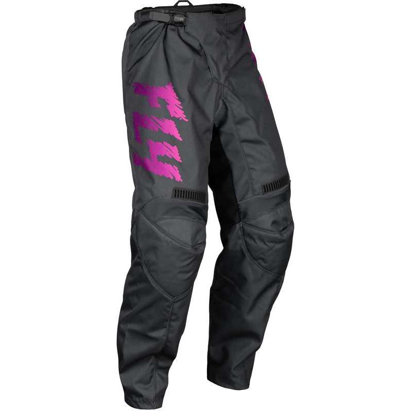 Kinderhose FLY RACING F-16 - grau/anthrazit/pink