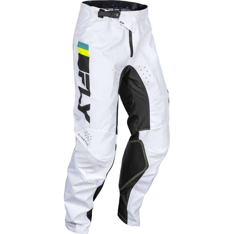 FLY RACING Kinetic Prix Hose - weiß/schwarz/fluo gelb