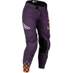 FLY RACING Lite Damenhose - Deep Purple/Weiß/Neon Coral
