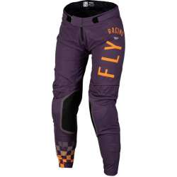 FLY RACING Lite Damenhose - Deep Purple/Weiß/Neon Coral