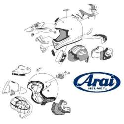 Kit ARAI PSS avec visière solaire intégrée fumé