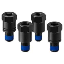 QUAD LOCK MIRROR STEM MOUNT ADAPTER KIT NOIR / BLEU
