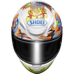 Casque intégral Shoei NXR2 Yago TC-2, blanc-orange bleu