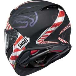 Casque intégral Shoei NXR2 Knee Down TC-5,  noir mat-rouge-blanc