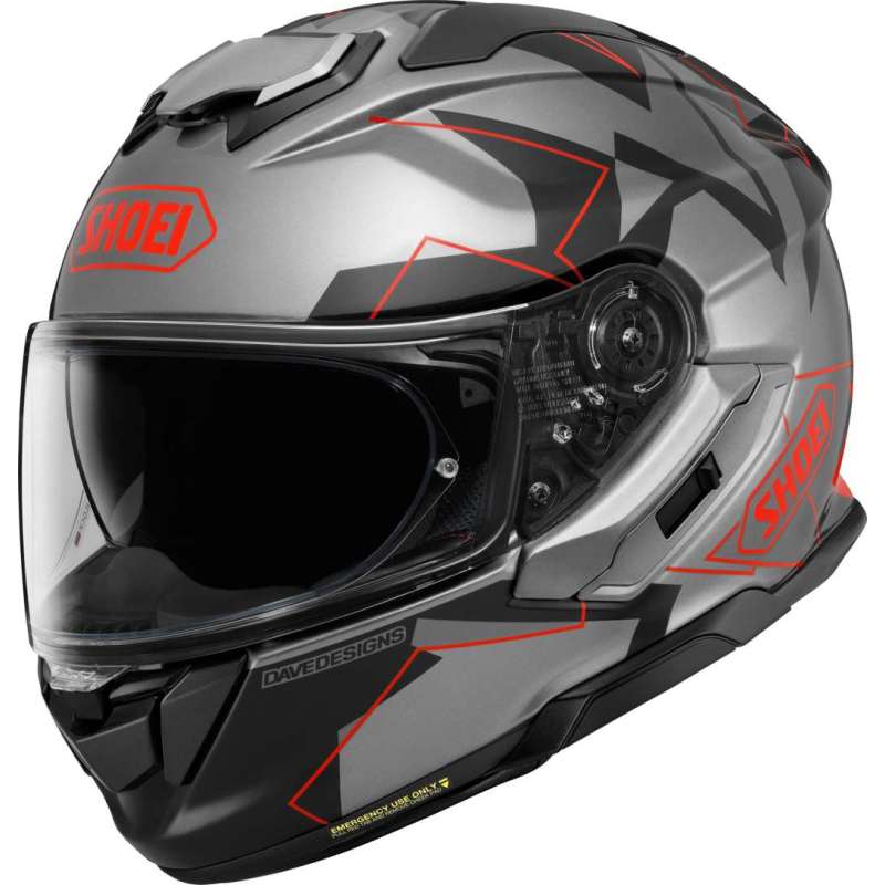 Integralhelm Shoei GT-Air 3 MM93 Grip TC-1, silber-rot-weiss