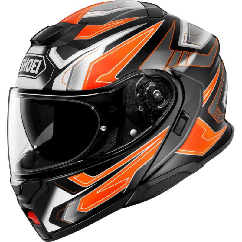 Modularer Helm Shoei Neotec 3 Anthem TC-8, schwarz-orange-weiss
