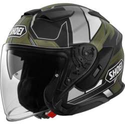 Casque jet Shoei J-Cruise 3 Whizzy TC-11  noir mat-olive