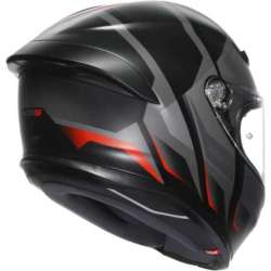 Casque intégral AGV K6 S Karve mat noir gris rouge
