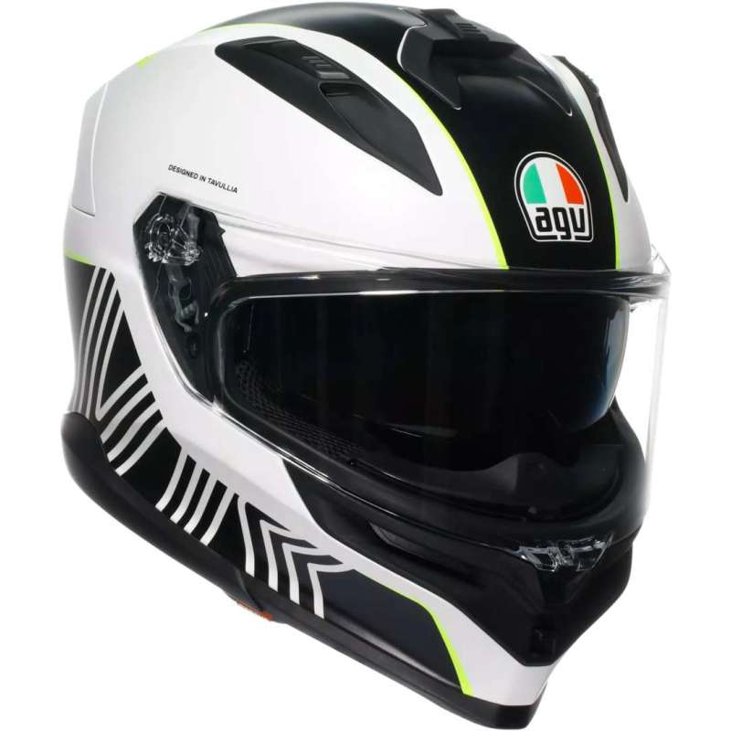Casque intégral AGV K7 Super 46 noir blanc