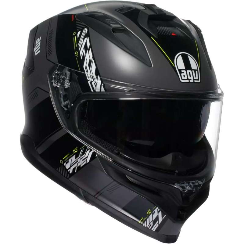 Integralhelm AGV K7 Kyber matt grau gelb