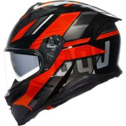 Casque intégral AGV K7 Taurax noir rouge