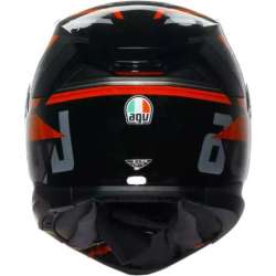 Casque intégral AGV K7 Taurax noir rouge