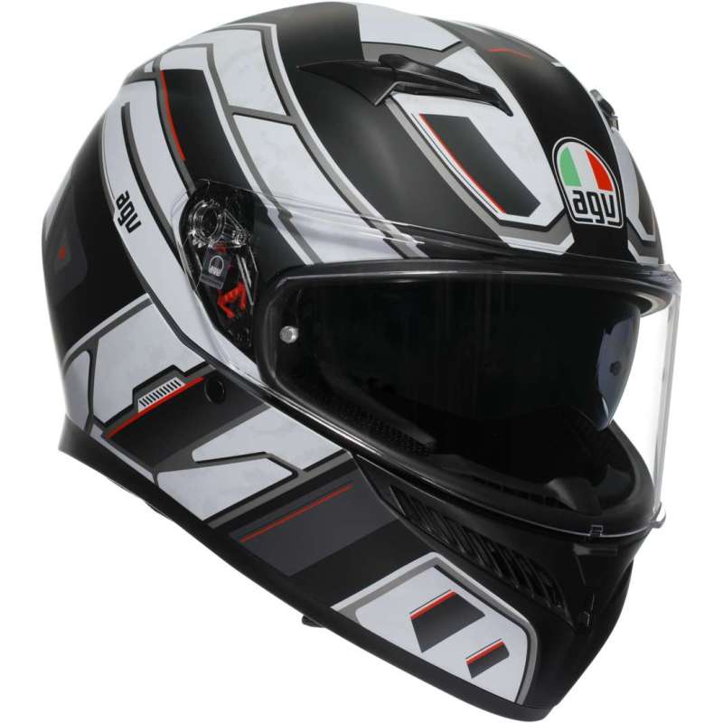 Casque intégral AGV K3 Rivia mat noir blanc