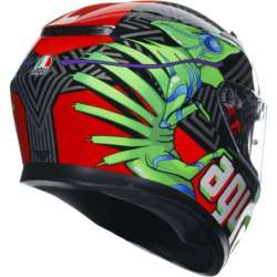 Integralhelm AGV K3 Kamaleon schwarz rot grün