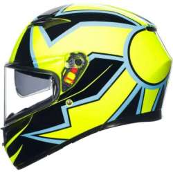 Integralhelm AGV K3 Rossi WT Phillip Island 2005 gelb