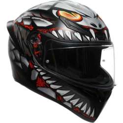 Casque intégral AGV K1 S Lyzard noir mat gris rouge
