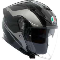 Casque jet AGV K5 Evo Tune gris noir