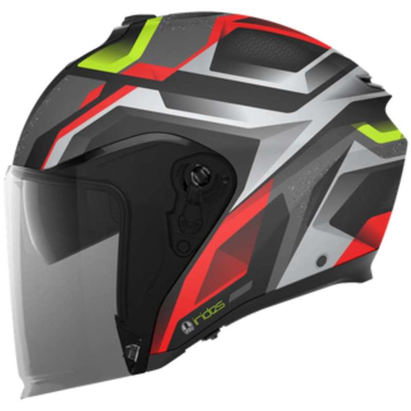 Casque jet AGV Irides Zurigo noir rouge jaune