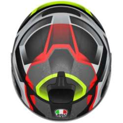 Casque jet AGV Irides Zurigo noir rouge jaune