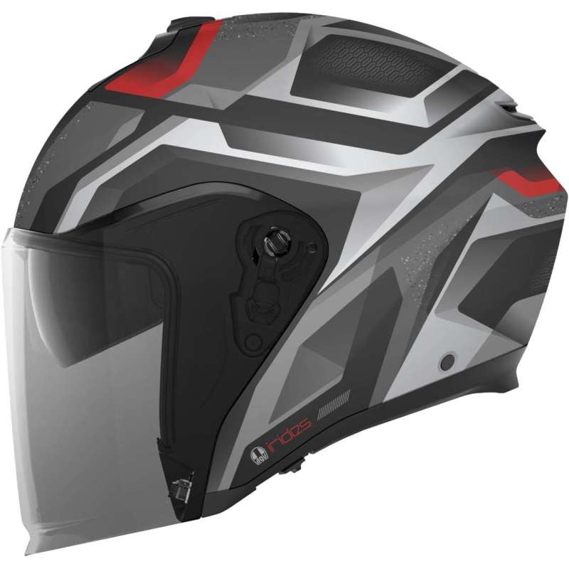Jethelm AGV Irides Zurigo matt schwarz grau