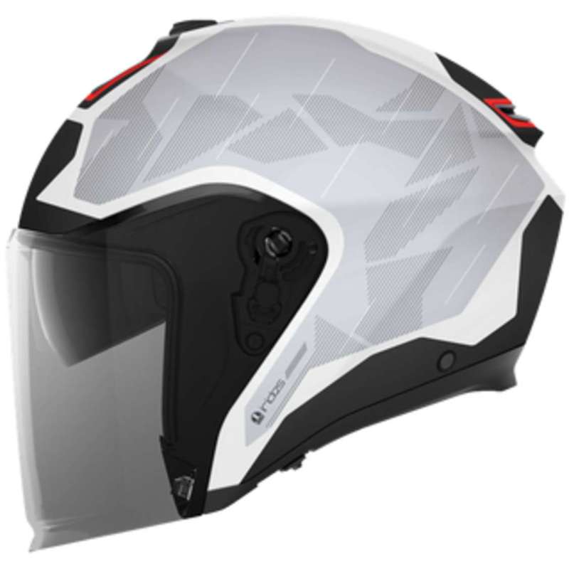 Casque jet AGV Irides Trieste noir blanc rouge