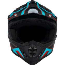 Motocross Helm iXS363 2.0 schwarz matt petrol rot