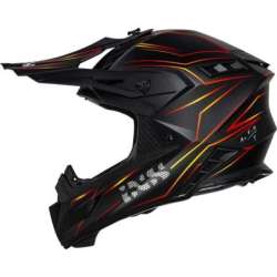 Motocross Helm iXS189FG 2.0 schwarz matt rot