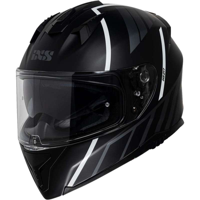Casque intègrale iXS217 2.0 noir mat blanc
