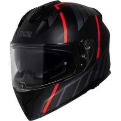 Casque intègrale iXS217 2.0 noir mat rouge