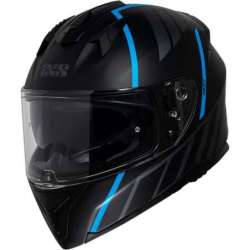 Casque intègrale iXS217 2.0 noir mat bleu clair