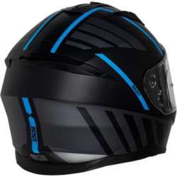 Casque intègrale iXS217 2.0 noir mat bleu clair