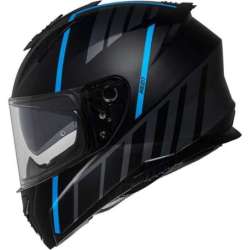 Casque intègrale iXS217 2.0 noir mat bleu clair