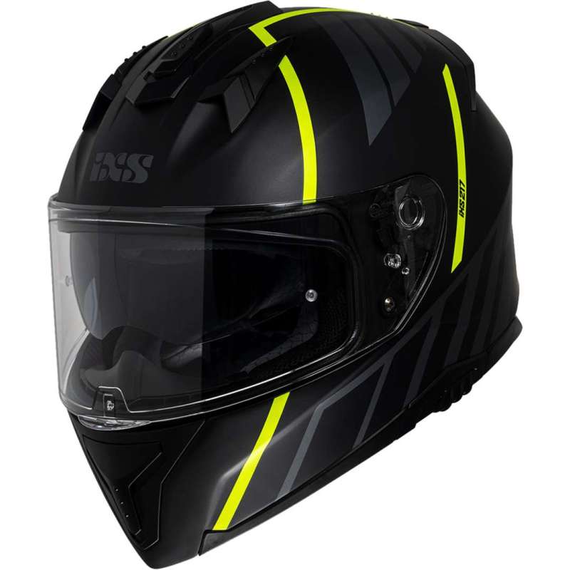Integralhelm iXS217 2.0 mattschwarz neongelb