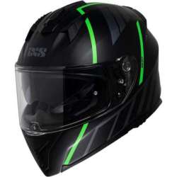 Casque intègrale iXS217 2.0 noir mat vert fluo