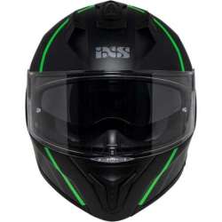 Casque intègrale iXS217 2.0 noir mat vert fluo