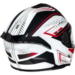 Casque intègrale iXS422 FG 2.2 blanc mat rouge