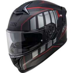 Casque intégral iXS422 FG 2.1 mat noir rouge