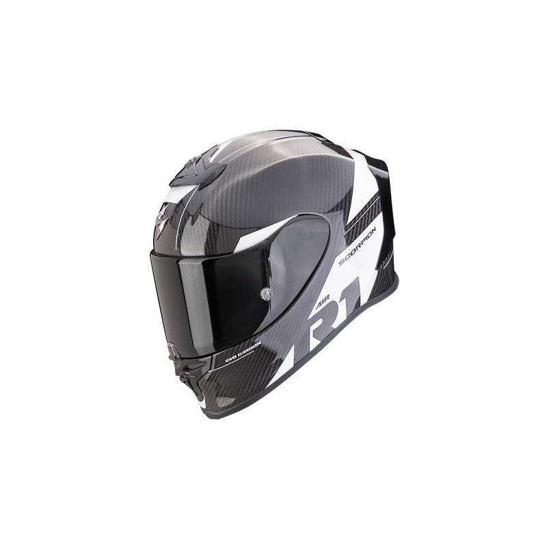 Casque Intégral SCORPION EXO-R1 EVO CARBONE RALLY Air Noir-Blanc