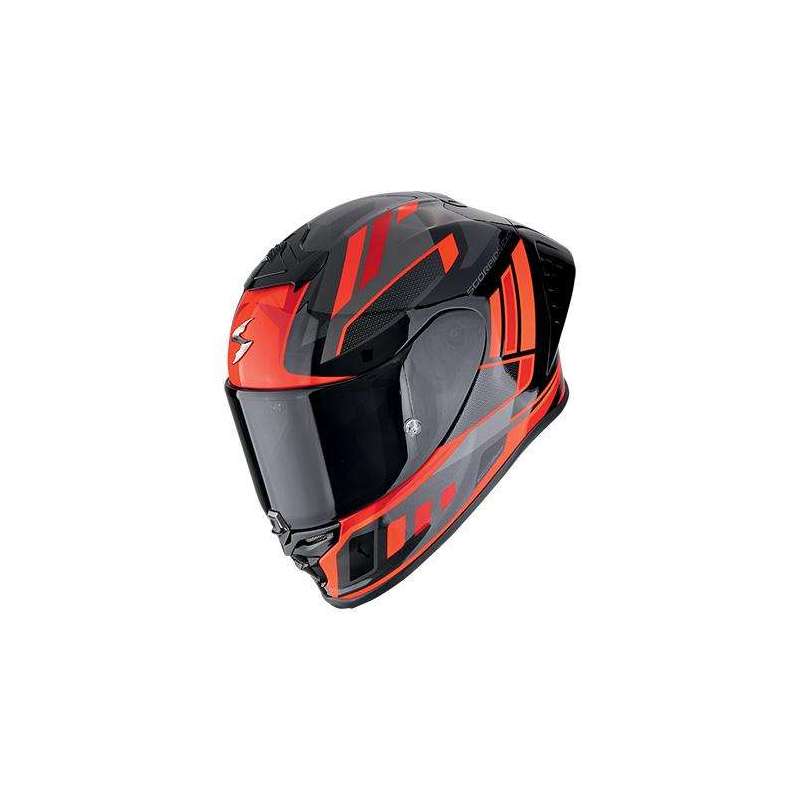 Casque Intégral SCORPION EXO-R1 EVO II AIR VITAL Noir-Argent-Rouge