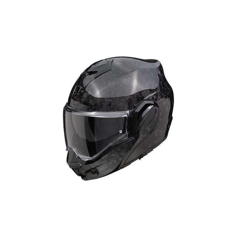 Casque Modulable SCORPION EXO-TECH EVO CARBONE ONYX Noir