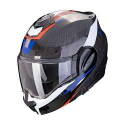 Casque Modulable SCORPION EXO-TECH EVO CARBONE ROVER Air Noir-Rouge-Bleu