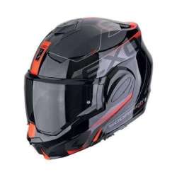 Casque Modulable SCORPION EXO-TECH EVO TRAVELLER Noir-Rouge