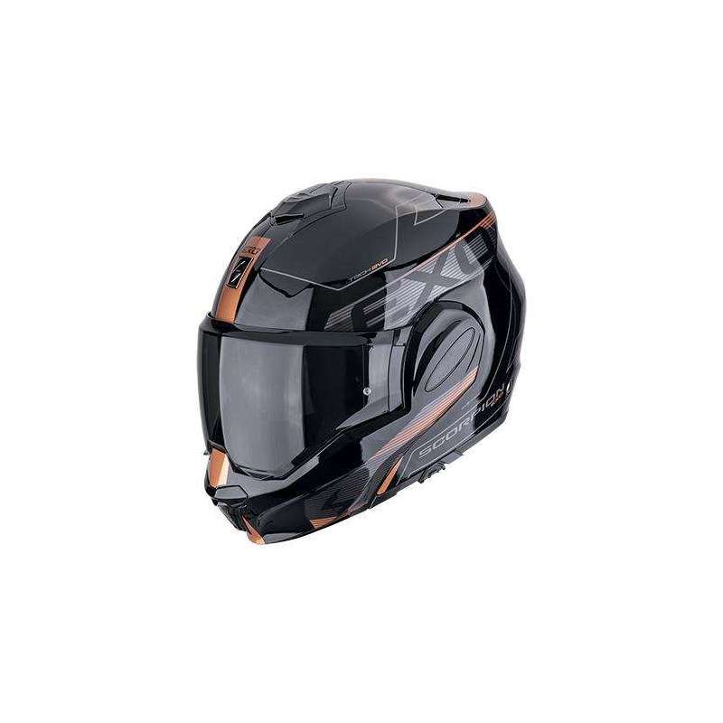 Modulohelm SCORPION EXO-TECH EVO TRAVELLER Schwarz-Kupfer