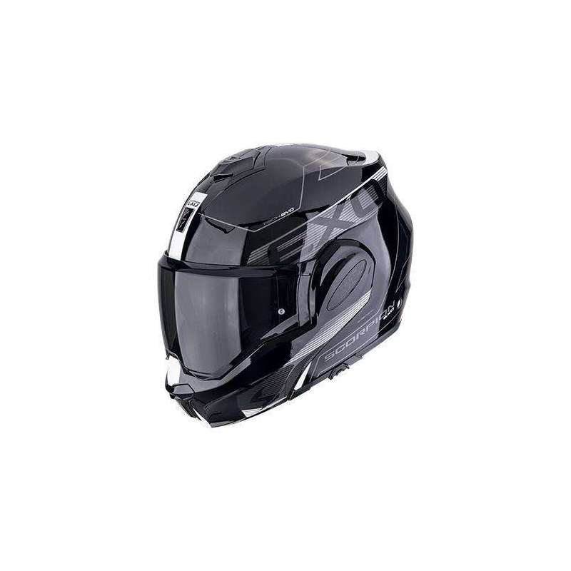 Casque Modulable SCORPION EXO-TECH EVO TRAVELLER Noir-Blanc